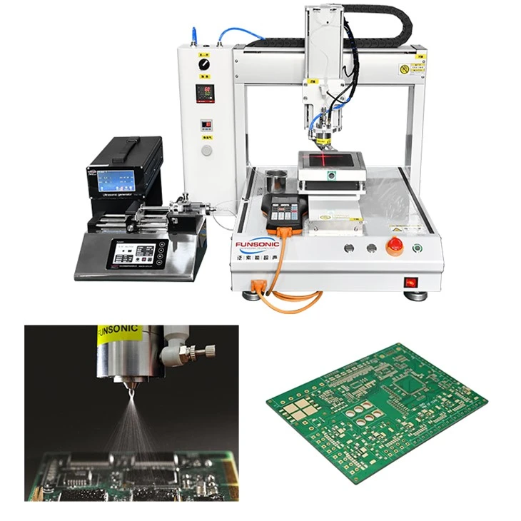Technoleg Gorchuddio Ultrasonic Precision Ar gyfer Bwrdd Cylchdaith Argraffedig PCB Electronig